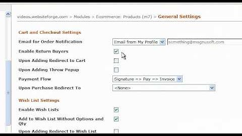 How To Change Email for Order Notification - Websiteforge Ecommerce Website