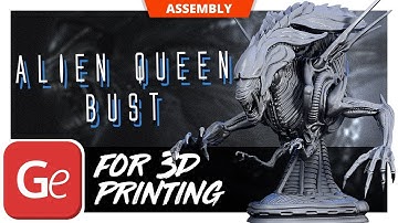 Alien Queen Bust 3D Printing Figurine | Assembly by Gambody