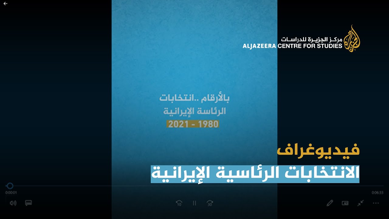 الانتخابات الرئاسية الإيرانية بالأرقام (فيديوغراف)