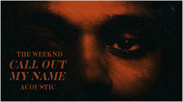 Call Out My Name Acoustic version - Acoustic performance video thumbnail