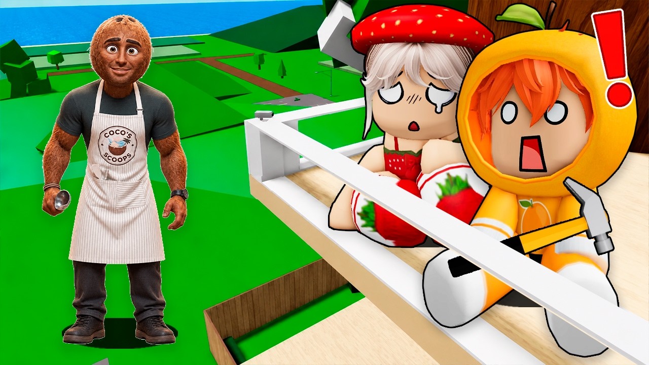 SOMOS FRUTAS y CONSTRUMOS Una CASA en EL CIELO PARA PROTEGERNOS DE COCARDO 🥥🏡 PARTE 2