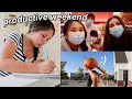 PRODUCTIVE WEEKEND IN MY LIFE | studying and hanging out with friends