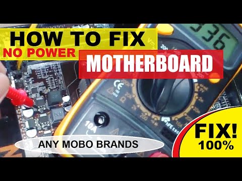 HOW TO FIX NO POWER MOTHERBOARD TAGALOG I APPLICABLE TO ANY BRANDS Part 1 100 FIX