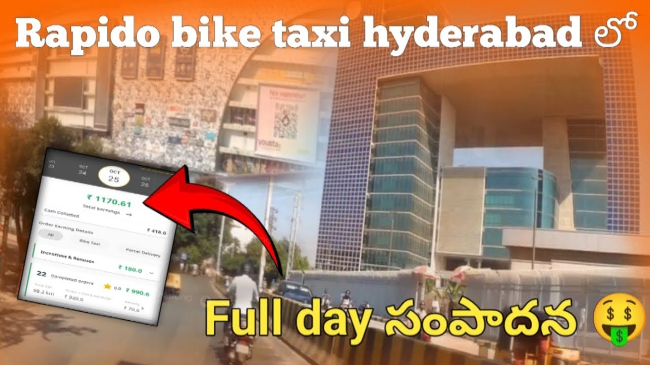 How Much Money Earn From Rapido Bike In Hyderabad