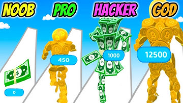 Money Man Run - NOOB vs PRO vs HACKER vs GOD