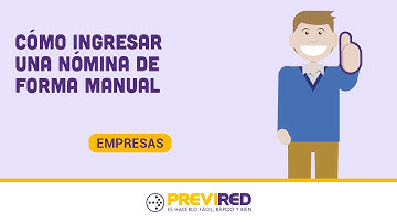 Cómo ingresar una nómina de forma manual.