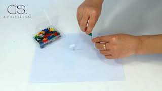 How to make a Corkboard World Map for meeting,  confrance or map craft with Color Flag