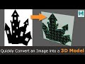 Quickly Convert an Image into a 3D Model: Maya 2022