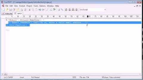jQuery Tutorial   107   Email validation