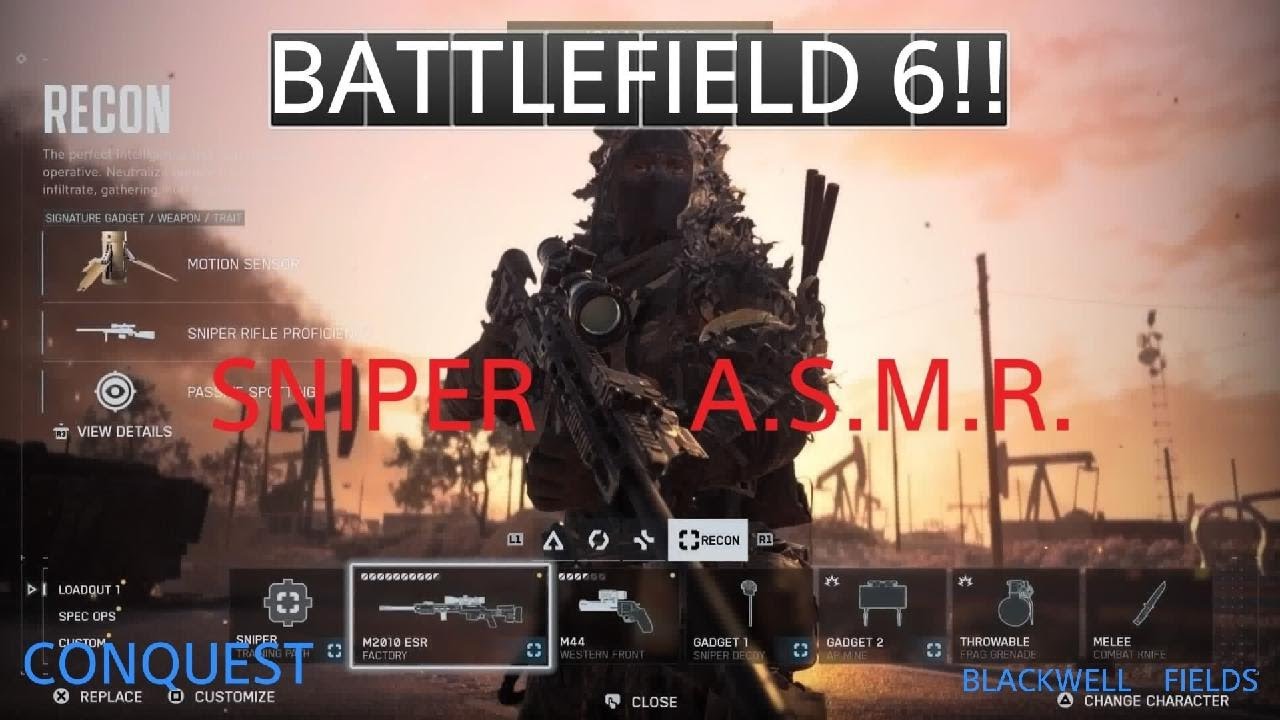 Battlefield 6 SNIPER A.S.M.R