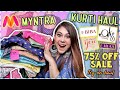 *Huge* MYNTRA Designer Kurti Haul(tryon)! 70% OFF Sale Online Shopping | ThatQuirkyMiss