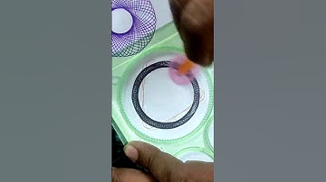 Simple spirograph design Geometric shape375 #shape #art #ytshort #funnypa #shorts #ytshort #tranding