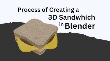 Creating a 3D Cheese Sandwich in Blender 3.6