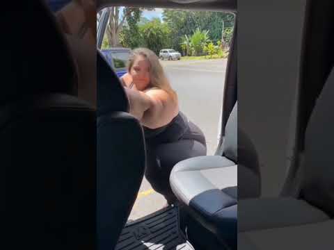 Big Woman Crushed The Car Seat! 🤣🤣🤣😭😭😭 #shorts