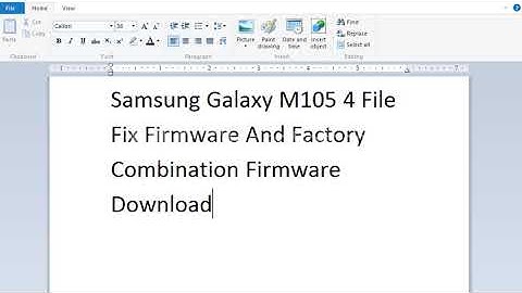 Samsung M10 SM-M105F Official Firmware|M105F Factory Combination File