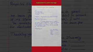 Application For Sister Marriageapplication Writinghow To Write An Application