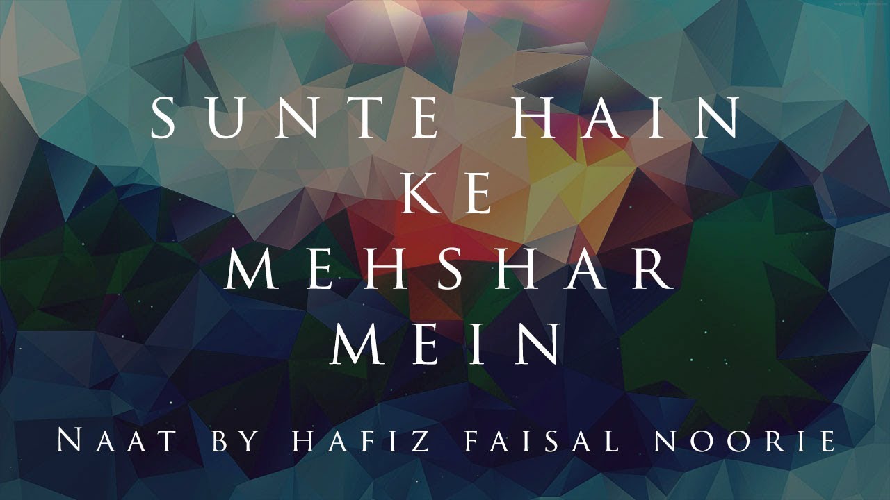 Sunte Hain Ke Mehshar Mein - Hafiz Faisal Noorie