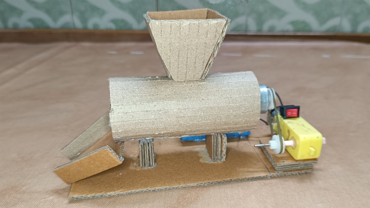 Cardboard se bnaye Powerful Atta Chakki Invention At Home - How to Make Battery Power Atta Chakki 