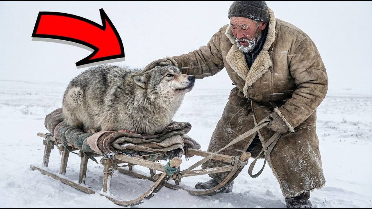 Он тащил ПЛАЧУЩУЮ волчицу 20 км по тайге… Когда ветеринар понял, почему — все заплакали!