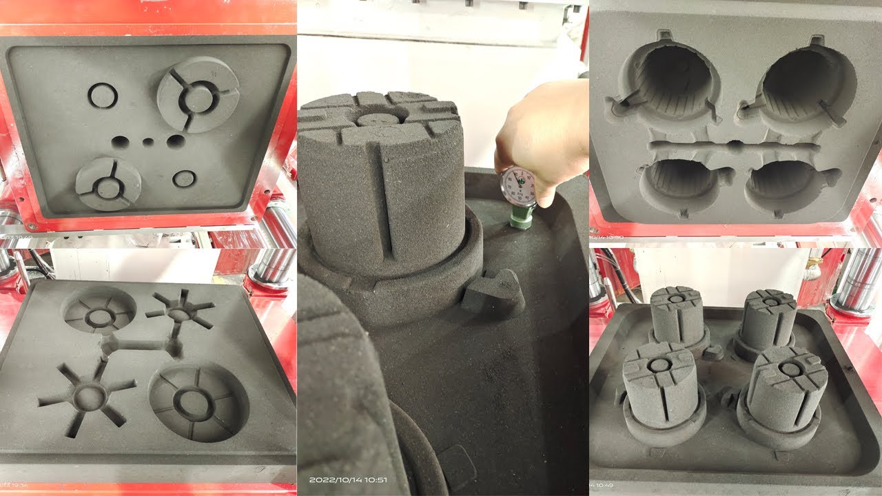 Green sand vertical shooting flaskless moulding machine