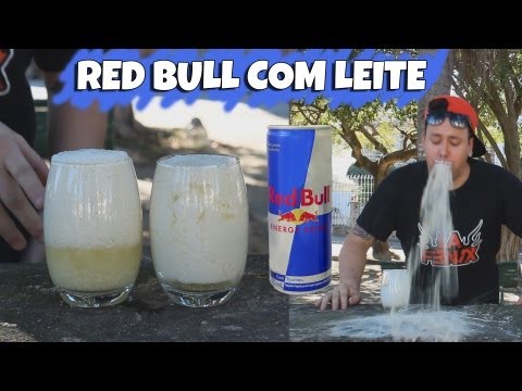 Desafio do Red Bull com Leite