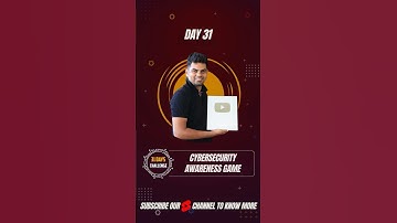 Idea 31 - 🎮 Cybersecurity Awareness Game #cybersecuritytamil #cybervoyage