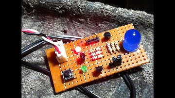 On-Off Switch using TTL Buffer Gate for LED