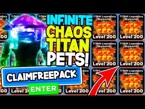 Unlimited Free Chaos Titan Pets In Ninja Legends Roblox Giveaway Youtube - free chaos titans pets ninja legends roblox giveaway