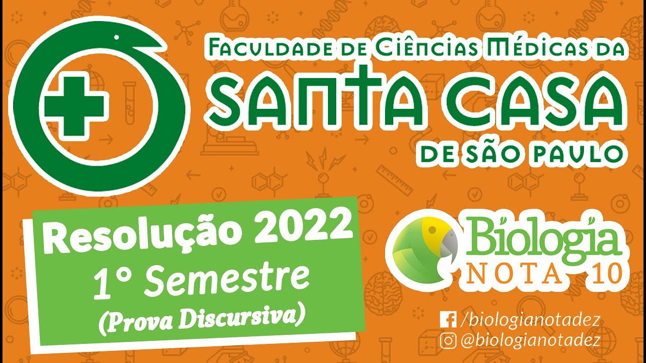 Resolução SANTA CASA 2022 (Prova discursiva) - YouTube
