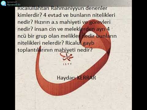 Ricalul Gayb da 4 evtad ve incelikleri- hocamızın 2018 deki bir sohbeti
