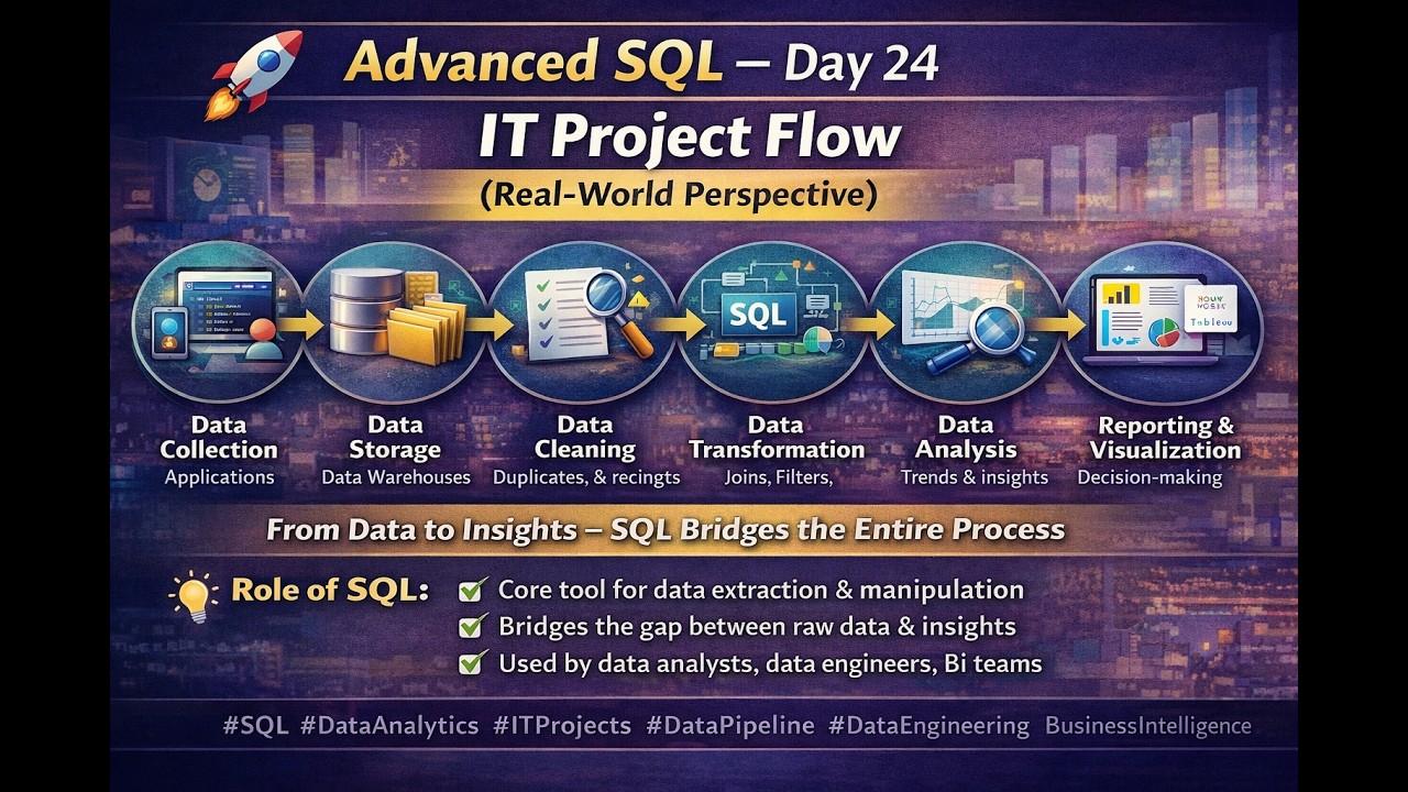 SQL Learning Journey – Day 24 | IT Project Flow & Data Pipeline ...
