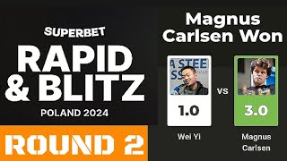 Wei Yi  vs Magnus Carlsen ♡ Fide Candidates 2024