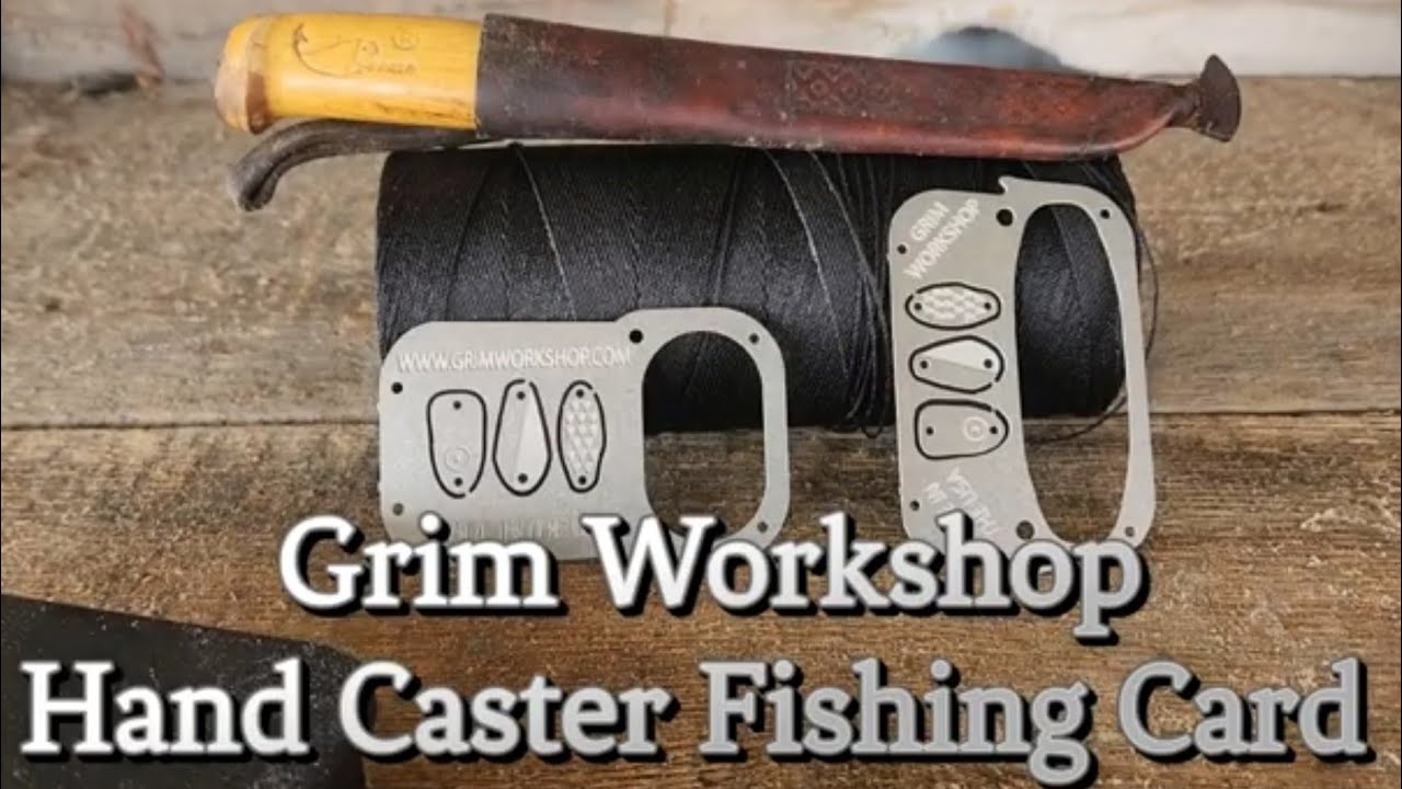 Hand Caster Fishing survival card tool – Grimworkshop