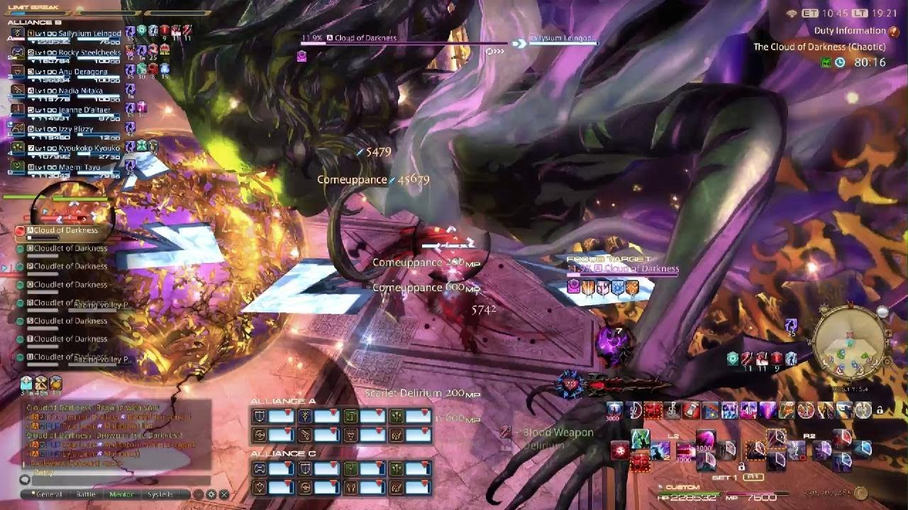 FFXIV | The Cloud of Darkness (Chaotic) Reclear Dark Knight PoV [CODCAR]