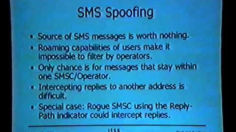 Black Hat USA 2001 - GSM / WAP / SMS Security