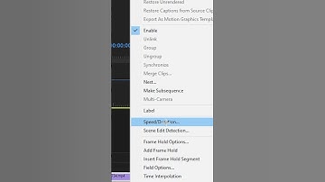 How to speed up and slow down your video in adobe premiere pro?