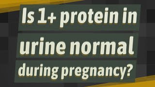 Is 1+ protein in urine normal during pregnancy?