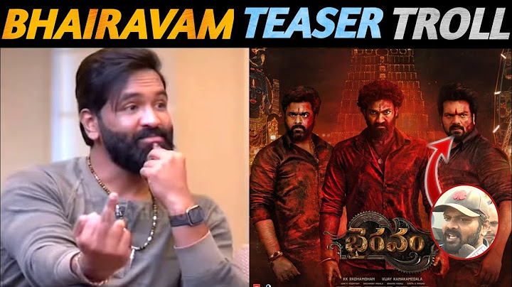 BHAIRAVAM TEASER TROLL | BHAIRAVAM MOVIE TEASER | BELLAKONDA SRINIVAS #bhairavamteaser