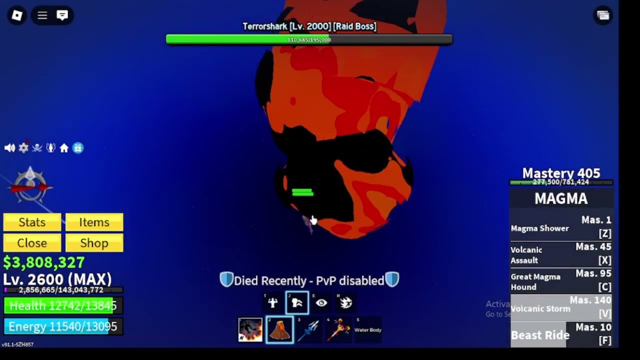 How to spawn sea beast and terror shark fast in blox fruits