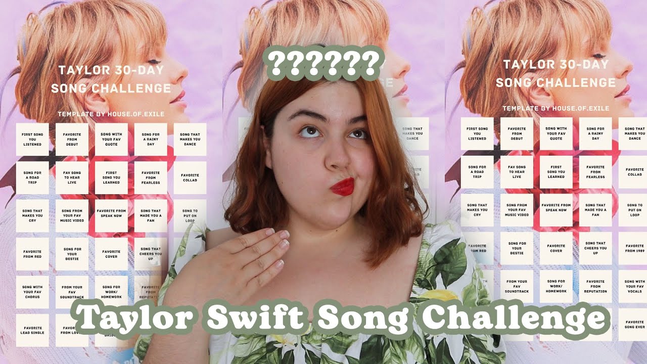 Taylor Swift Song Challenge | Cuales Son Mis Favoritas? - Youtube