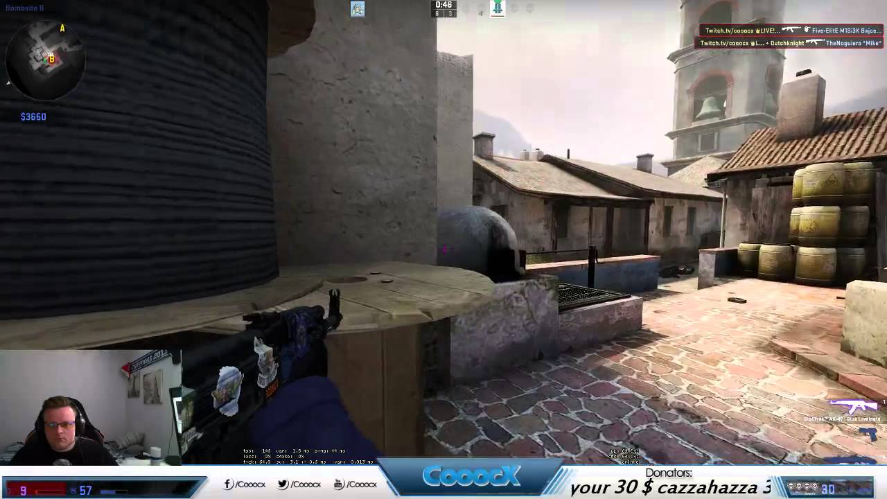 CS:GO Stream ACE #90 1v3 9 HP! - YouTube