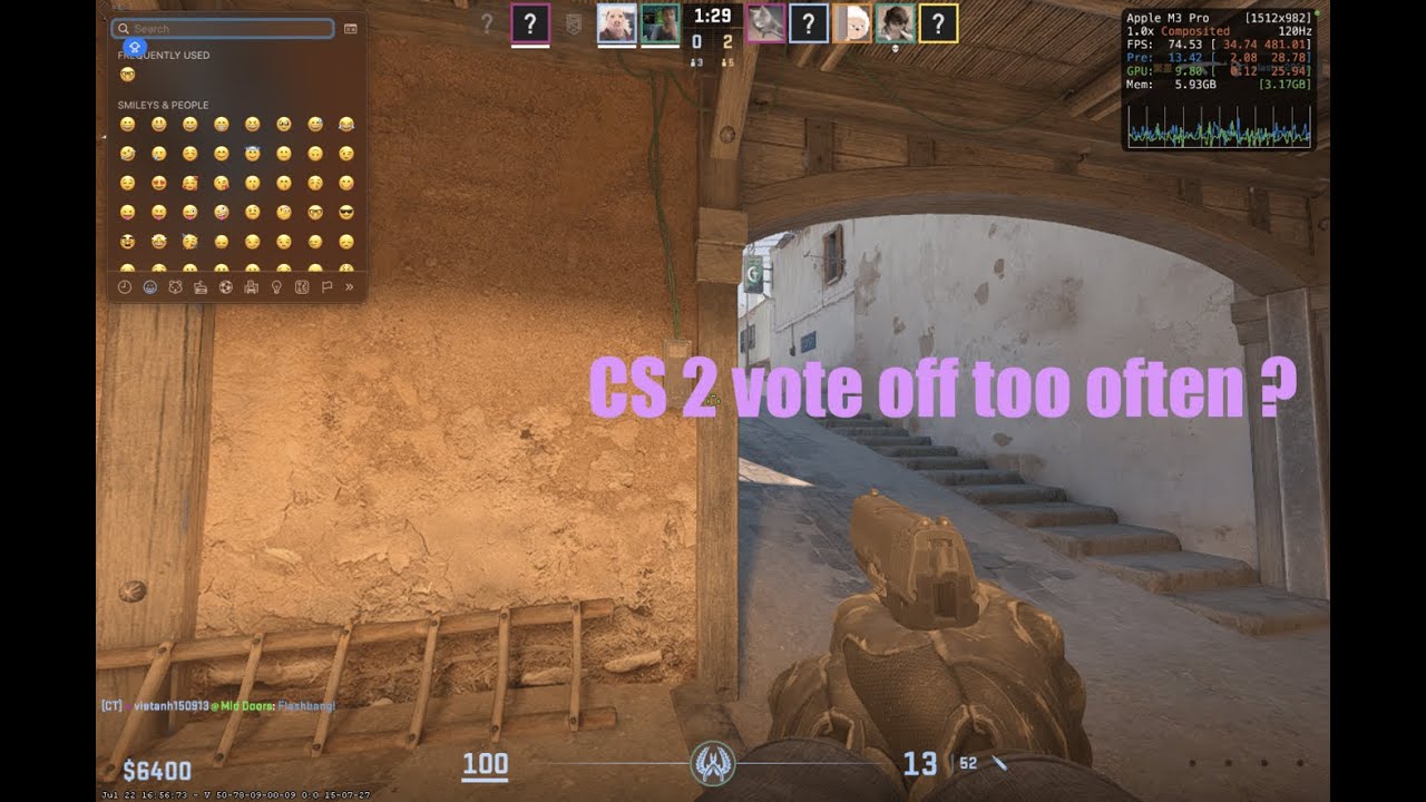 CS2 #cs2 server busy ? too much vote offs ? live rn - YouTube