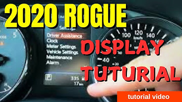2020 Nissan Rogue SV – Walkthrough of the Advanced Driver Display