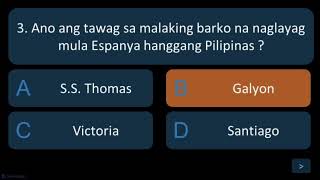 Ang Pag-usbong ng Kamalayang Nasyonalismo ( Grade 6 First Quarter)Araling Panlipunan Quiz 1