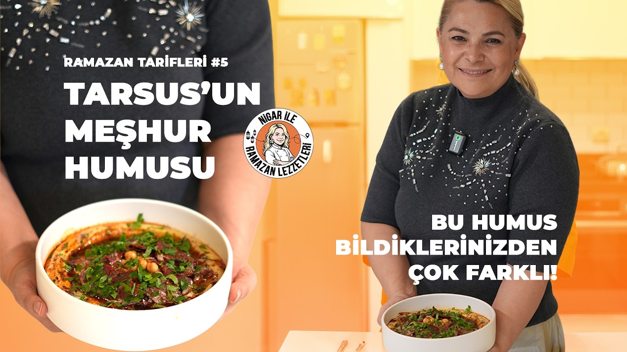 Bu Humus Çok Farklı! İftar Sofranıza Sıcak Bir Dokunuş. Tarsus'un Meşhur Humusu ✨