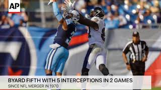Titans Safety Fifth in NFL Since 1970 With 5 Interceptions In Consecutive Games