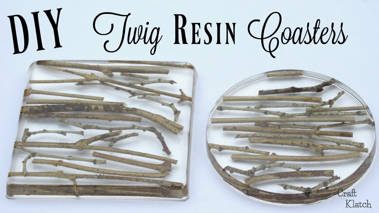 twig resin coasters diy