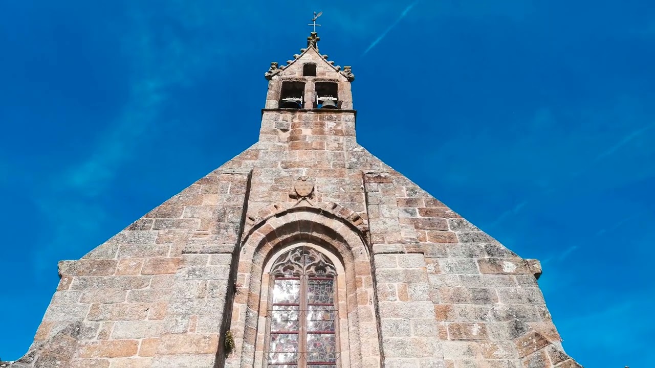 Church Bells Église Saint-Servais 22160 Saint-Servais, Côtes d'Armor Brittany France 7th May 2022 4K