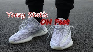 static yeezy on foot