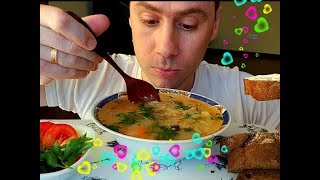 АСМР | УХА | ASMR | FISH SOUP | eating show |먹방